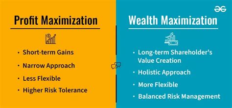 Difference Between Profit Maximization And Wealth Maximization