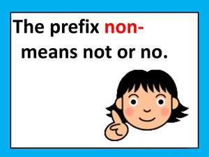 Difference Between Un And Non Un Vs Non Prefixes Dis Non Un - Prefixes Dis Non Un