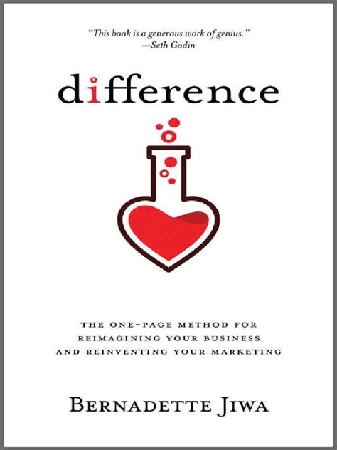 Difference The One Page Method For Reimagining Your Business And Reinventing Your Marketing