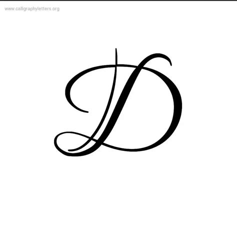 different initial fonts D is for