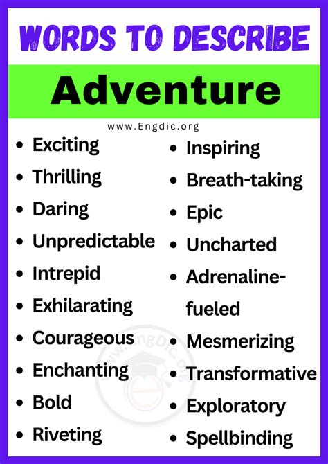 Different Words For Adventure