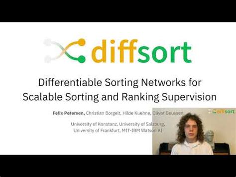 Differentiable Sorting Presentation
