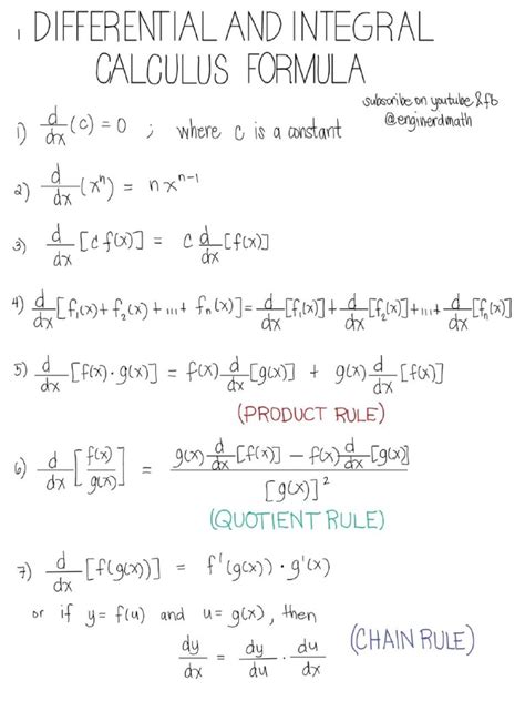 Differential And Integral Calculus Multiple Choice Doc