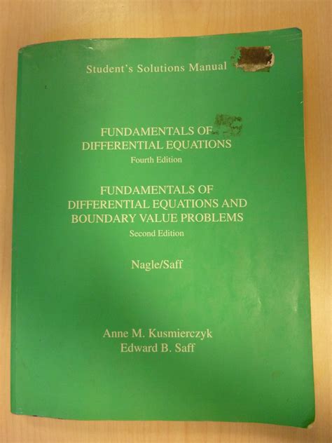 Differential Equations Nagle Solutions