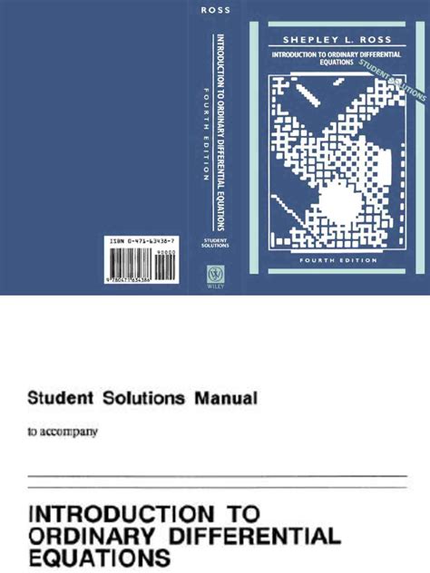 Differential Equations Solution Manual Ross