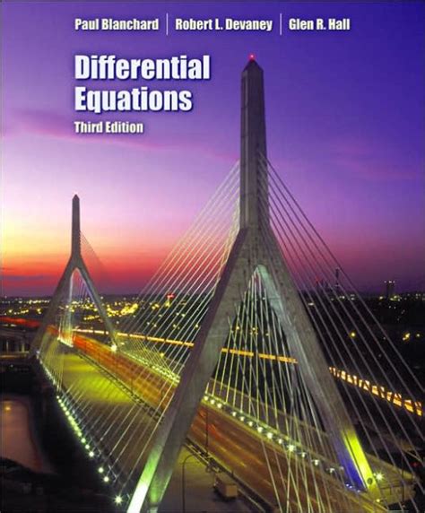 Read Differential Equations 3 Edition Blanchard Devaney 