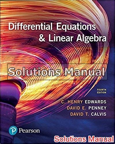Full Download Differential Equations 4Th Edition Solution Manual 