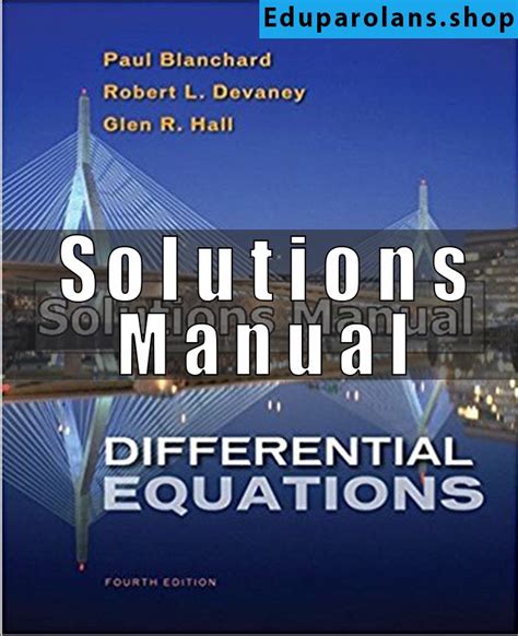 Read Online Differential Equations 4Th Edition Solutions Manual 