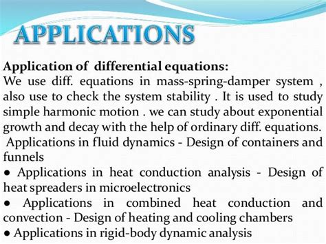 Read Online Differential Equations Applications In Engineering 