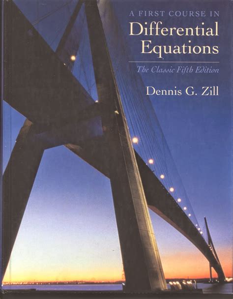 Download Differential Equations Dennis Zill Solution Manual 5Th 