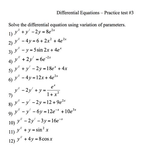 Read Differential Equations Questions And Answers 