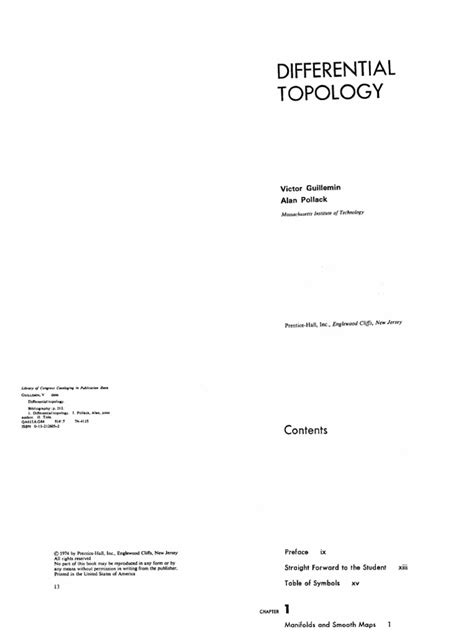 Read Online Differential Topology Guillemin Solutions File Type Pdf 