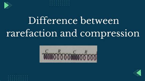 Differentiate Between Compression And Rarefaction