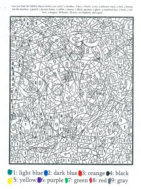 Difficult Color By Number Coloring Pages Advanced Difficult Color By Number Printables - Advanced Difficult Color By Number Printables