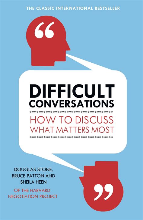 Difficult Conversations Book