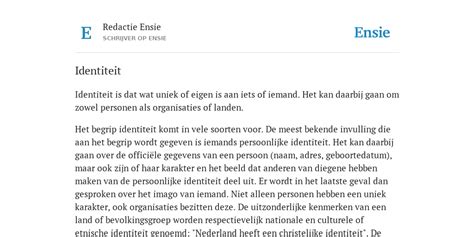 diffuse identiteit betekenis