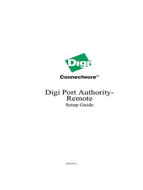 digi port authority remote