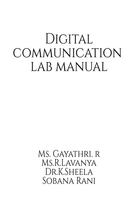 digital communication lab manual using labview