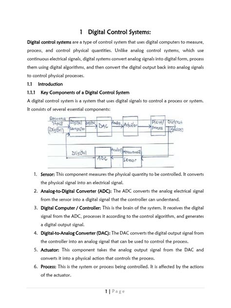 Digital Control Systems Edition Vol 1 Fundame