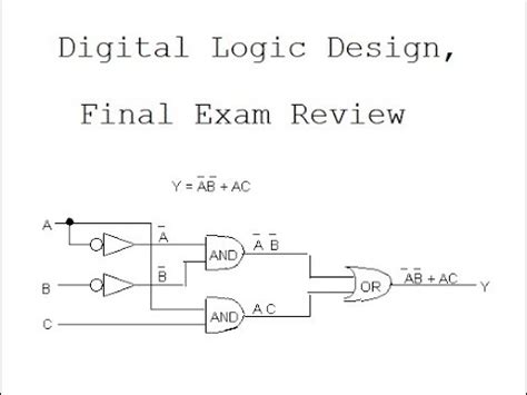 Digital Design Final Exam And Answers
