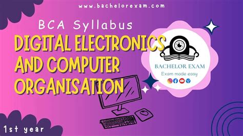 digital electronics and computer organisation