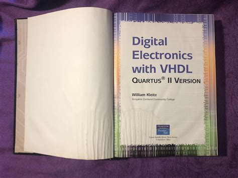 Digital Electronics With Vhdl Quartus Ii Version