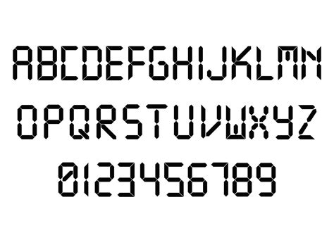 digital font