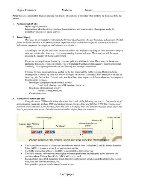 Digital Forensics Midterm Name Nmt Computer Science And