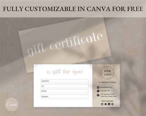 Digital Gift Certificates