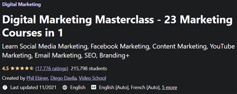 Digital Marketing Masterclass Udemy