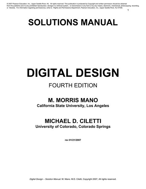 Download Digital Design 4Th Edition Solution Manual 