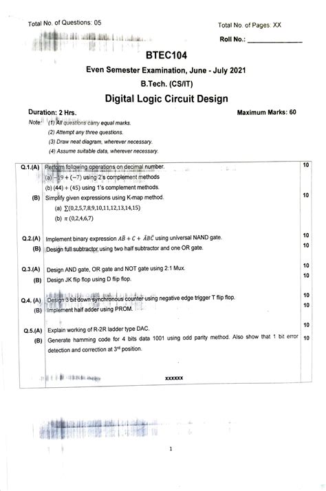 Download Digital Logic Design Question Bank Pdfslibforme 