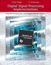 Download Digital Signal Processing Implementations By Avtar Singh 