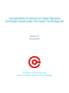 Read Digital Signature Certificate Interoperability Guidelines R2 6 