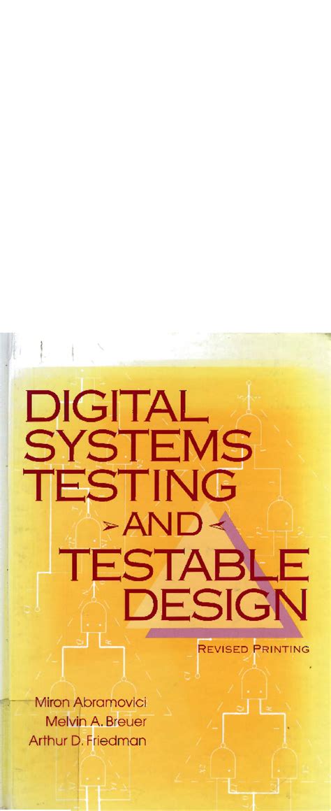 Download Digital Systems Testing And Testable Design Solutions 