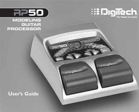 Read Online Digitech Rp50 User Guide 