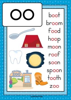 Digraph Oo Phonics Game To Practice The Vowel Long Oo Words Phonics - Long Oo Words Phonics