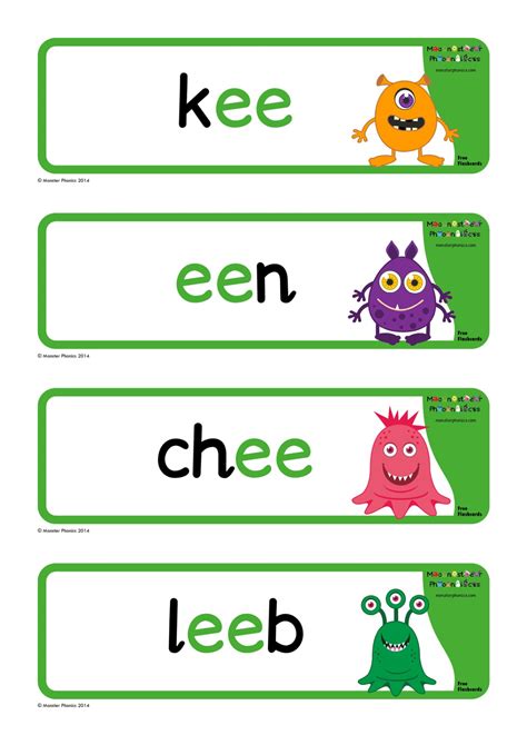 Read Online Digraph Nonsense Word Flash Cards Printables Bing 