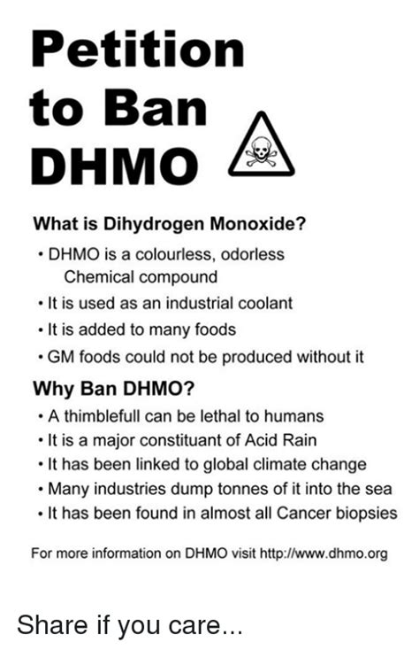 dihydrogen monoxide petition pdf