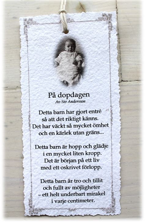 dikt barndop
