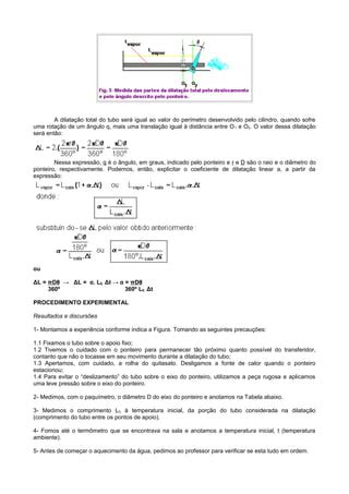 Dilatação Linear Exercicios