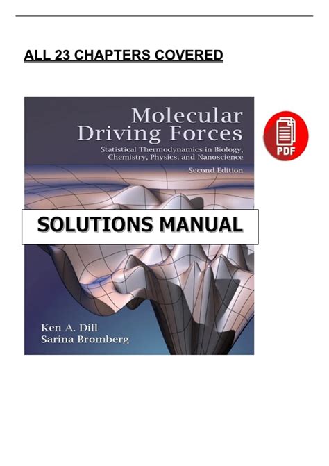 dill molecular driving forces solutions manual