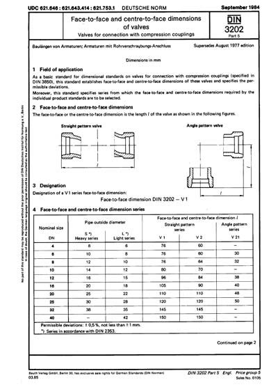 Din 3202 Standard