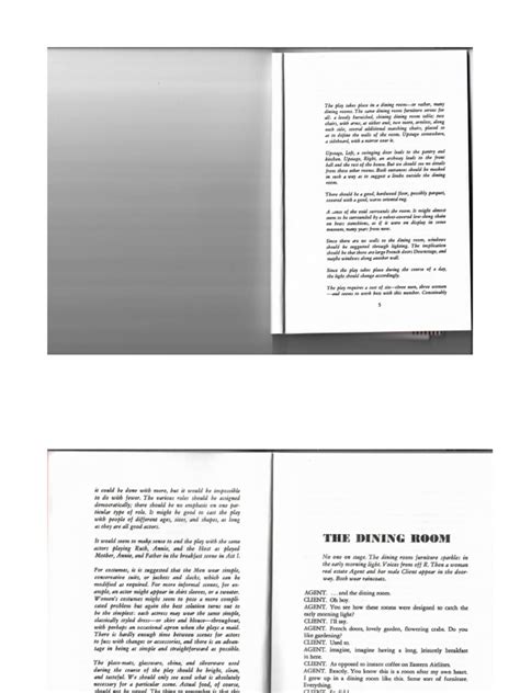 Dining Room Play Script