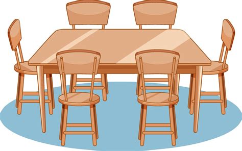 Dining Room Table Cartoon