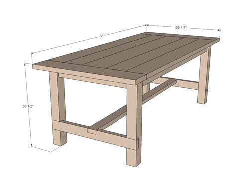Dining Table Plans Pdf