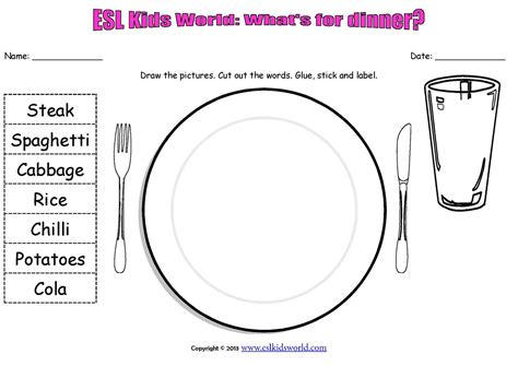 Dinner Plate Worksheet Education Com Dinner Plate Coloring Pages - Dinner Plate Coloring Pages