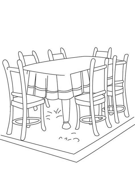 Dinner Table Coloring Page Getcolorings Com Dinner Plate Coloring Pages - Dinner Plate Coloring Pages