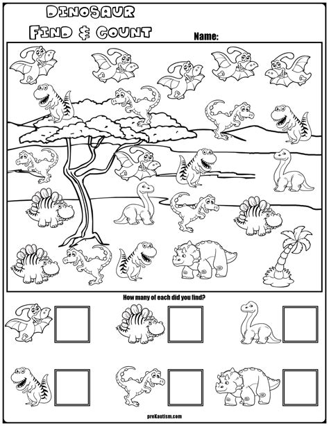 Dinosaur Addition Worksheets For Kindergarten Kindergarten Dinosaur Worksheets - Kindergarten Dinosaur Worksheets