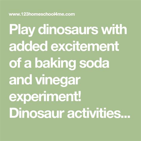 Dinosaur Eruptions Science Experiments Amp Activities Science Dinosaur - Science Dinosaur